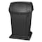 Rubbermaid Commercial 45 gal Rectangular Fire-Resistant Wastebasket, Black, Side Door, Structural Foam, 24.88 in FG917188BLA - alternate 1
